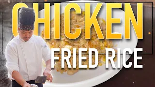 CHICKEN FRIED RICE RECIPE | Hibachi at home on a Blackstone griddle