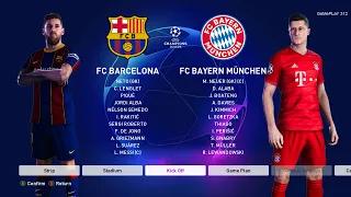 PES 2020 - Barcelona vs Bayern Munich - 1st leg UEFA Champions League 1/4 Final - Gameplay PC