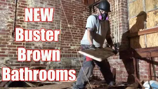 Demolition Continues for New Bathrooms at Buster Brown Shoes Industrial Renovation!