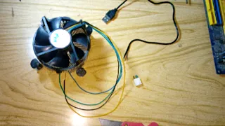 PC fan into USB fan || DIY USB fan || processor cooling fan converted into USB fan || laptop cooler