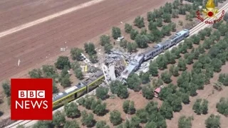 Italy train crash: '12 killed' near Bari - BBC News