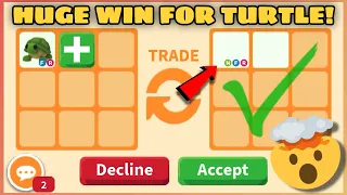 🤯🤯OMG! HUGE WIN! THEY ARE WAY OVER! LATEST OVERPAY OFFERS WITH A WIN FOR TURTLE IN ROBLOX #adoptme