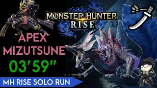 Apex Mizutsune Solo Long Sword 03'59" | Monster Hunter Rise