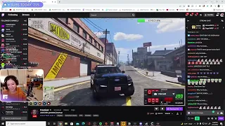 "I am down bad" Leslie's reaction to chat being down bad in Gunner's stream – GTA V