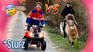 QUAD VS PFERD GEHT SCHIEF!! *STURZ | HeyHorse