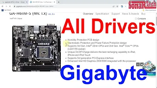 How to Download All Drivers for Windows XP /7 /Vista /8 /8.1/10 from Website Gigabyte GA-H61M-S