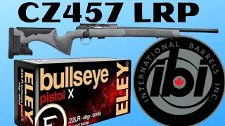 CZ457 LRP - Eley bullseye pistol x - IBI barrel - 50 yards