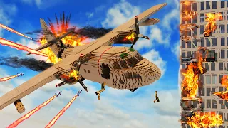 Realistic Plane Shootdowns & Crashes 31 😱 Teardown