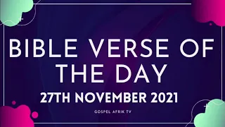 Bible Verse Of The Day 27th November 2021