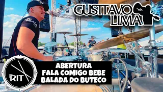 ABERTURA + FALA COMIGO BEBE + BALADA DO BUTECO // GUSTTAVO LIMA - RIT BATERA #AOVIVO #DRUMCAM