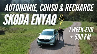 500km en SKODA ENYAQ: QUELLE AUTONOMIE RÉELLE? + test de recharge