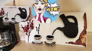 How to make coffee art (Ethiopian) home decor   # DIY