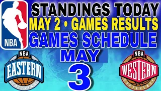 nba playoffs standings today may 2, 2024 | games results | games schedule may 3, 2024