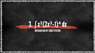 Integration By Substitution Problem#3. ∫ x²(2x³-1)⁴ dx