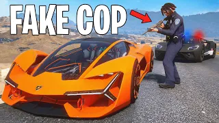 I Spent 24 Hours as a Fake Cop.. GTA 5 RP