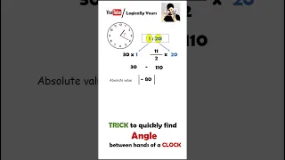 Clock Formula Short Trick | Clock Angle Degree Short Trick | Clock Reasoning Aptitude