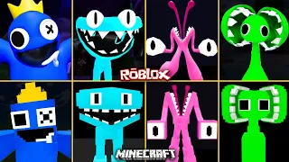 ROBLOX Rainbow Friends Chapter 3 ALL JUMPSCARES vs MINECRAFT | Mutant Pink