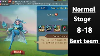 Lords mobile normal stage 8-18 best f2p team level 57 heroes