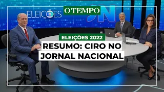 Ciro Gomes no Jornal Nacional: confira o que disse o candidato à presidência na entrevista