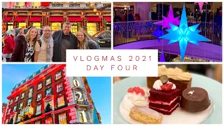 VLOGMAS 2021 - DAY 4 - LONDON AT CHRISTMAS, FORTNUM & MASON SHOPPING AND AFTERNOON TEA