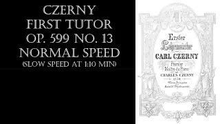 Carl Czerny - First Tutor - Op. 599 No. 13 / Tutorial & Free Sheets (Piano) [Mom with Grand Piano]