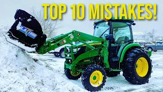 TOP 10 SNOW REMOVAL MISTAKES TRACTOR OWNERS MAKE ❄️🚜👨‍🌾