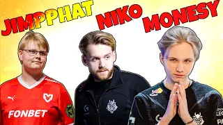 BEST OF - JIMPPHAT - NIKO - m0NESY - 200 IQ PLAYS!!! | HIGHLIGHTS CS2 2024