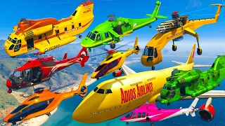 GTA V: Every Colored Helicopters Best Extreme Longer Crash and Fail Compilation
