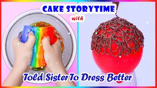 😍 Told Sister To Dress Better 🌈 Most Indulgent Rainbow Chocolate Cake Storytime