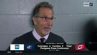 John Tortorella postgame on Blue Jackets' win over previously undefeated Hurricanes