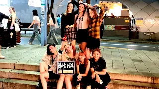 WEDNESDAY. BLACK MIST. BEAUTIFUL FANTASTIC HONGDAE BUSKING. ENDING SKETCH.