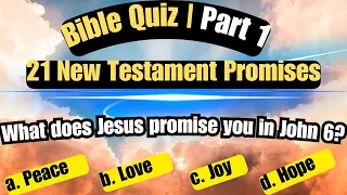 Bible Quiz: Unveiling the Most Comforting New Testament Promises | Part 1