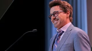 Robert Downey Jr. hilariously introduce Scarlett Johansson at Variety's 10th Power of Women Luncheon