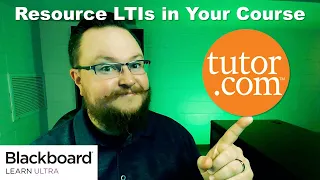 How to Add Tutor.com to Your Blackboard Courses - RSU Resource Links