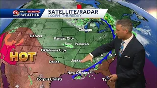 Hotter days ahead with fewer rain chances