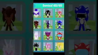 I got all 60 Sonic morphs in Find The Sonic Morphs