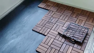 How I Installed Our Porch  Flooring, IKEA RUNNEN Tiles