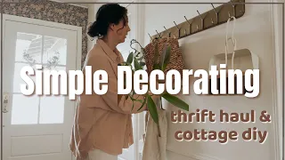 Cottage-Style Thrift Store Finds | Thrift Haul + Simple Decorating Ideas 2024