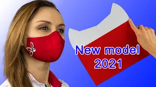 😲 Wow! 🔥😷 Felicitous Model! Reusable Mask Without Pattern! Face Mask Sewing Tutorial.