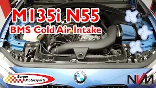 BMW M135i BMS Cold air Intake install and sound on revs