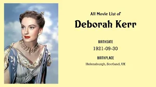 Deborah Kerr Movies list Deborah Kerr| Filmography of Deborah Kerr