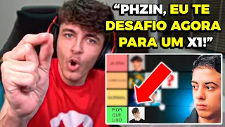 SUETAM FARPOU muito reagindo a Tier List POLÊMICA do PHZIN!