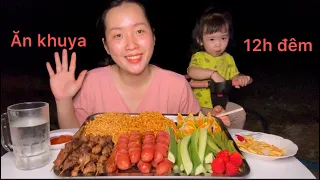 Lần Đầu 2 Mẹ Con Ăn Khuya 12h #ngocmaivlog