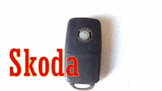 Skoda key fob battery change