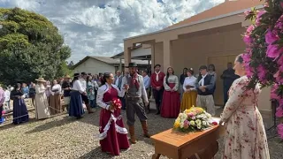 CASAMENTO NO SÍTIO COMO ANTIGAMENTE -CARLOS E VANIA