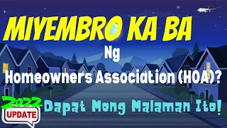 "Miyembro Ka Ba Ng Homeowners Association (HOA)? Mayroon Kang Dapat Malaman!" #dhsud #hoa #hlurb