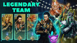 DAMN ! 😈 The LEGENDARY Team of arena 👑 || Battle of the legends || Shadow Fight 4 Arena