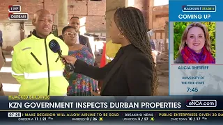 KZN government officials inspect hijacked buildings in Durban