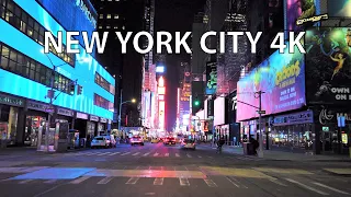 New York City 4K - Night Drive