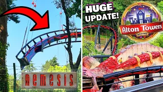 Nemesis Track Being INSTALLED! | HUGE Nemesis Construction | Alton Towers